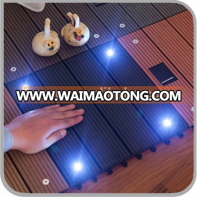 SOLAR POWERED DIY Outdoor WPC Decking floor Tile (JL-5530)