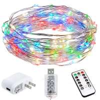 led string lights usb 8 Modes 33Ft 100 LEDs fairy lights led string in Remote Control with Timer for Wedding Christmas Party