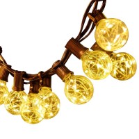 globe string lights with clear Patio Lights, Party, Hanging, Decorative, Can Use Outside At Porch, Garden, Deck, Backyard