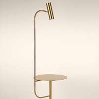 Gold Long Luxury Led Standing Lighting Fixtures Stand Nordic Unique Shelf Floor Lamp