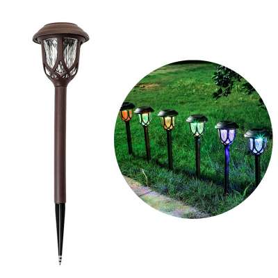 Waterproof Plastic Finished Solar Powered LED Garden Lights Outdoor Super Bright High Lumen Lawn Lamp Solar Pathway Lights