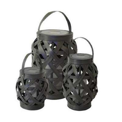 outdoor hanging solar rattan lightings lanter solar led lantern