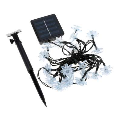 Outdoor Solar Powered String Lights LED Garden Fairy Party Waterproof Light Flower Design solar string lights