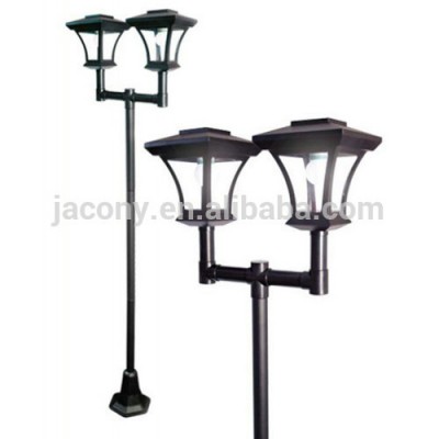 2-in-1 Super Bright 1.8M Twin Heads Outdoor Solar LED Street Post Lamp solar street lamp post