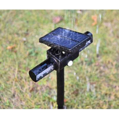 24 LED Rotatable Double Twin Dual Heads Outdoor 2-in-1 solar garden lamp