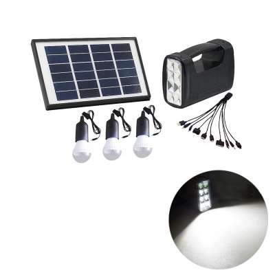 3W Solar Energy Home System LED bulb lighting kit phone charger for emergency indoor Solar lighting system