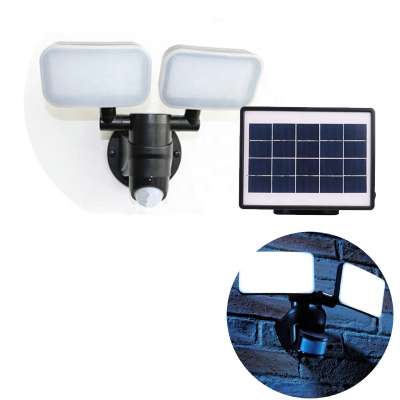 120LED Solar powered outdoor dual head motion sensor solar security light