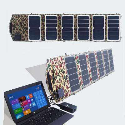 Outdoor Portable 39W Folding Solar Panel Battery USB Charging Bag Camping