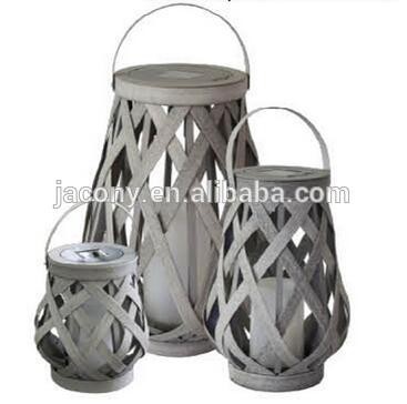 Outdoor led rattan lantern garden landscape lighting solar led tea candle flickering light