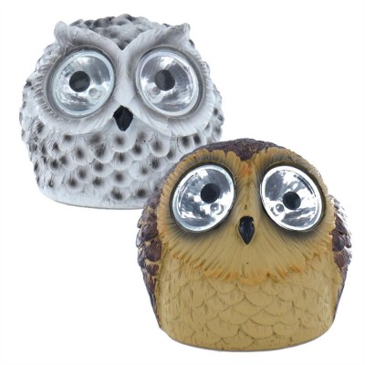 Outdoor solar resin outdoor lights animal shaped solar garden lights Owl Animal Solar Light